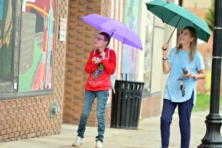 Rainy day walk